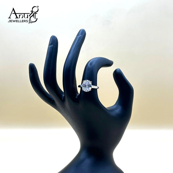 Silver Ladies Stone Ring (4.140 grams)